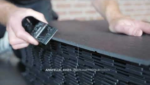 PVC Kliktegel Waterdicht Zwart